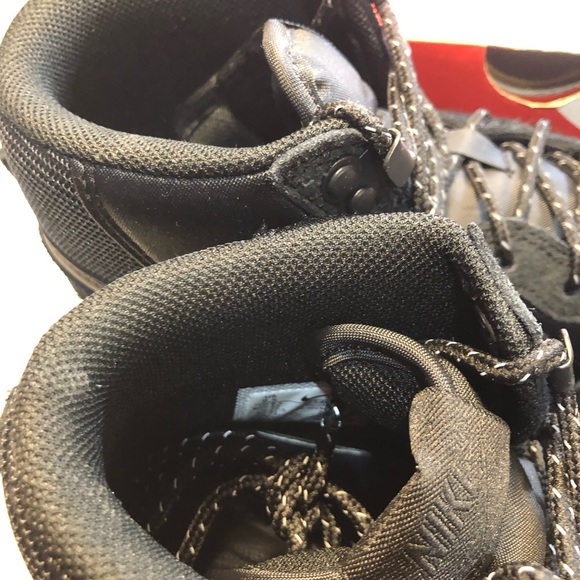 Nike TERMINATOR HIGH HIKING BOOT TRIPLE BLACK Men’s 9.5 Women’s 11 New - Picture 5 of 15